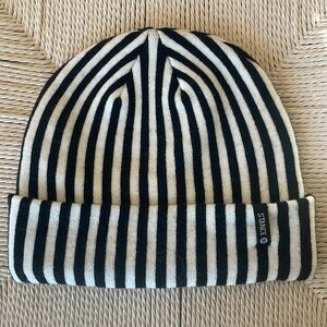 Stance Black and White Striped Beanie